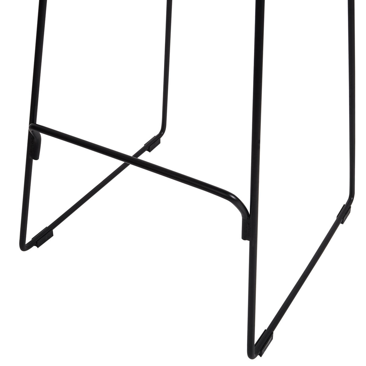 BARSTUHL 2er-Set Metall Schwarz Pensacola - Schwarz, Metall (49/99/49cm) - Beliani