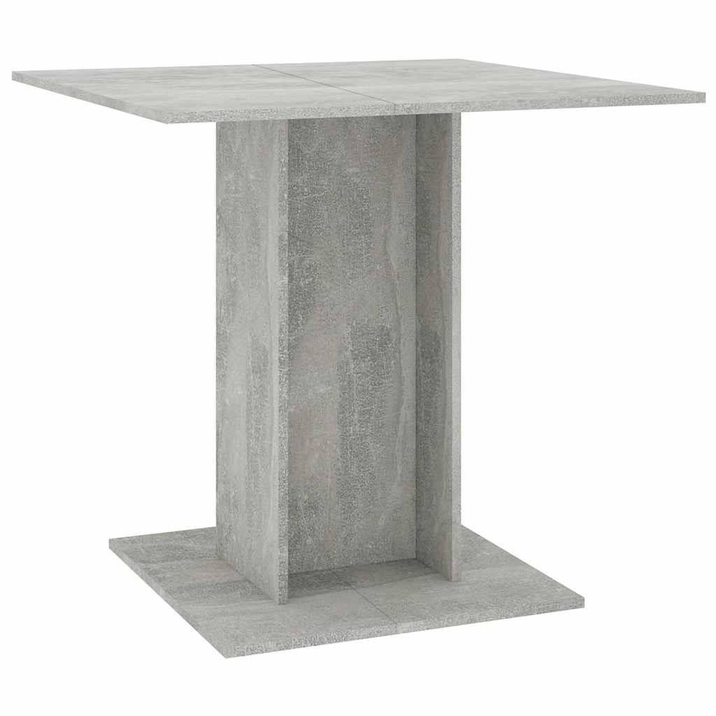 ESSTISCH Betongrau 80x80x75 cm Holzwerkstoff - Hellgrau, Holzwerkstoff (80/80/75cm) - furnicato