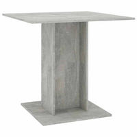 ESSTISCH Betongrau 80x80x75 cm Holzwerkstoff - Hellgrau, Holzwerkstoff (80/80/75cm) - furnicato