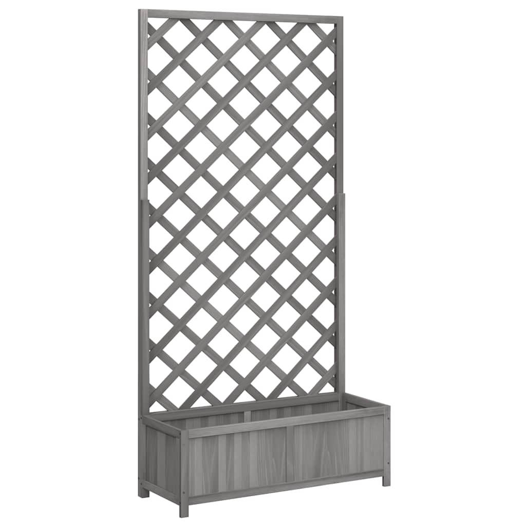 vidaXL Pflanzkübel Grau 35x180x90 cm