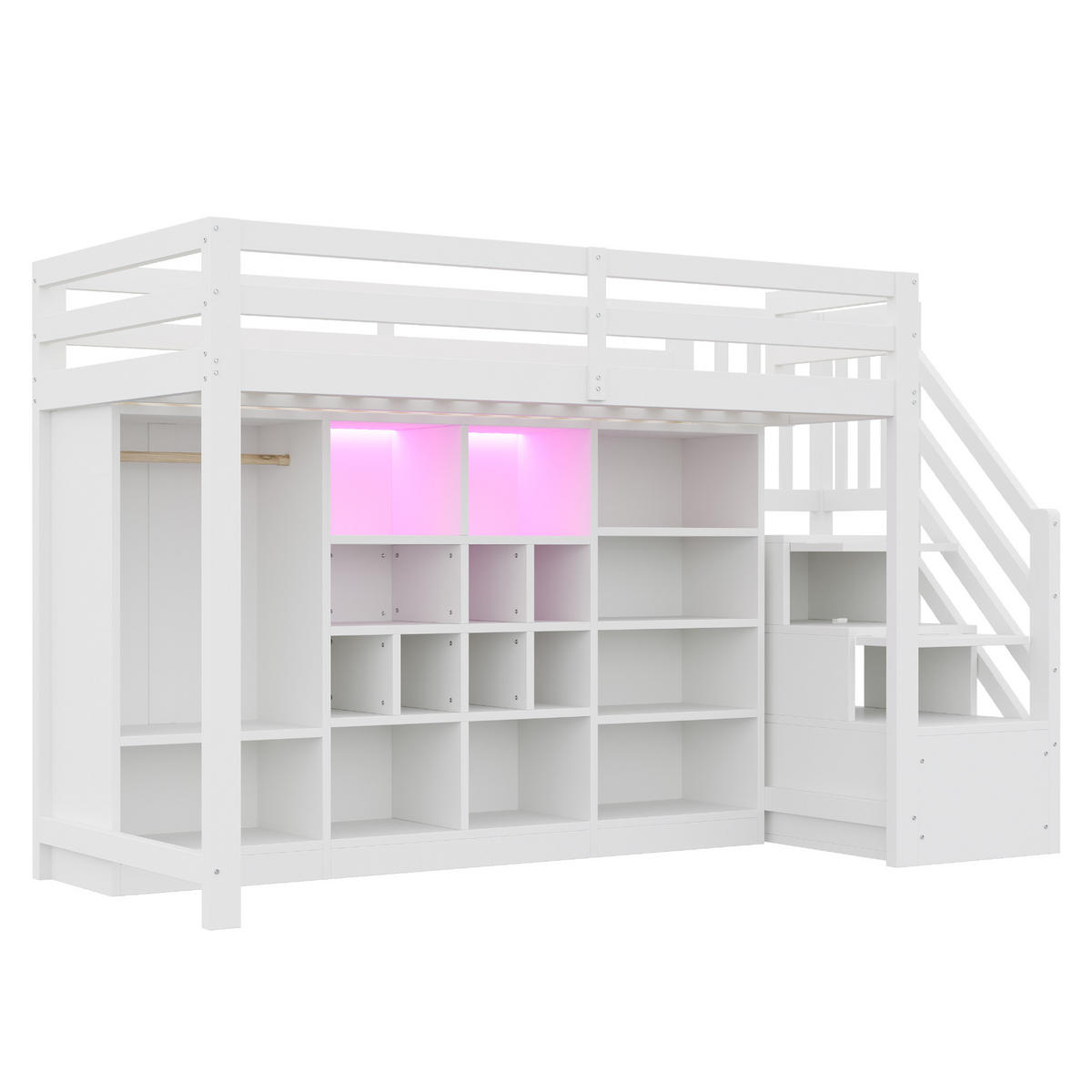 HOCHBETT 90/200 cm Weiß - Weiß, Holz - Raumix