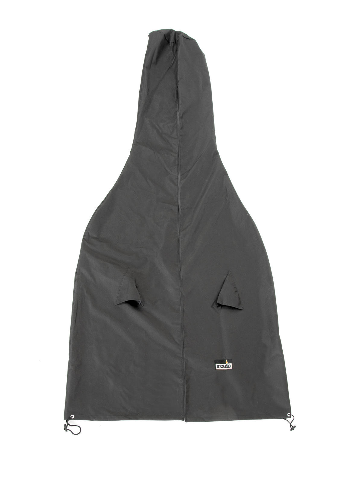 SCHUTZHÜLLE Gartenkamin Schwarz, Ø 72 cm, Höhe 226–230 cm - Schwarz, Kunststoff (80/175/120cm) - Asado