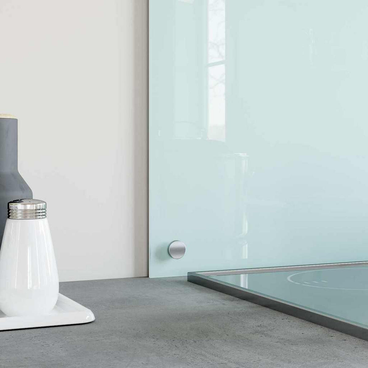 KÜCHENRÜCKWAND Glas 70x40 cm Weiß Wand-Spritzschutz - Weiß, Glas (70/40/0.6cm) - DELUKE