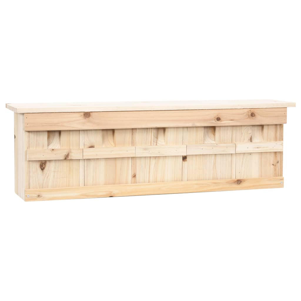 SPATZENHAUS 5-Fach 68/15/21 Cm Tannenholz - Braun, Holz (15/21/68cm) - vidaXL