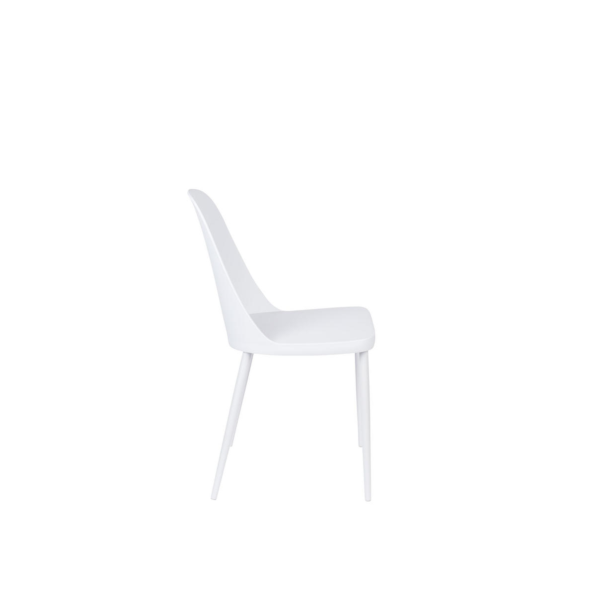 DESIGN-STUHL - Plastik - Weiss - 2er-Set - Weiß, Kunststoff (46/85/54cm) - Drawer