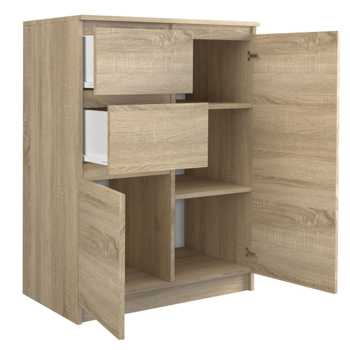 KOMMODE Sonoma Eiche 70/97/40 - Sonoma Eiche, Holzwerkstoff (70/97/40cm) - RAUMHIRSCH FURNITURE
