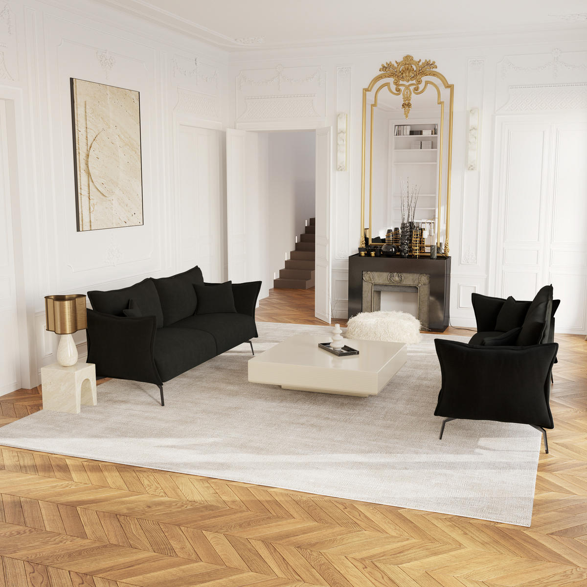 SCHLAFSOFA GERADE Samt Dunkles Anthrazit 180cm - Anthrazit, Textil (180/90/105cm) - Sia Home