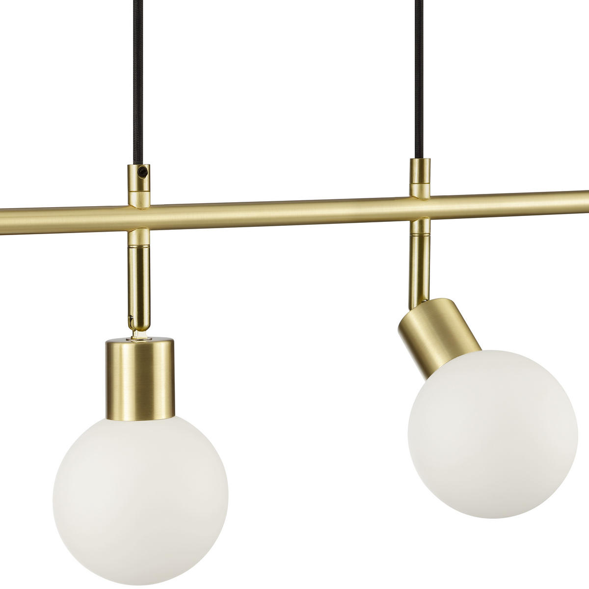 LED DECKENLEUCHTE Jorge Messing gebürstet/Weiß 12,5/77,5/120 cm - Multicolor, Metall (12.5/77.5/120cm) - Brilliant