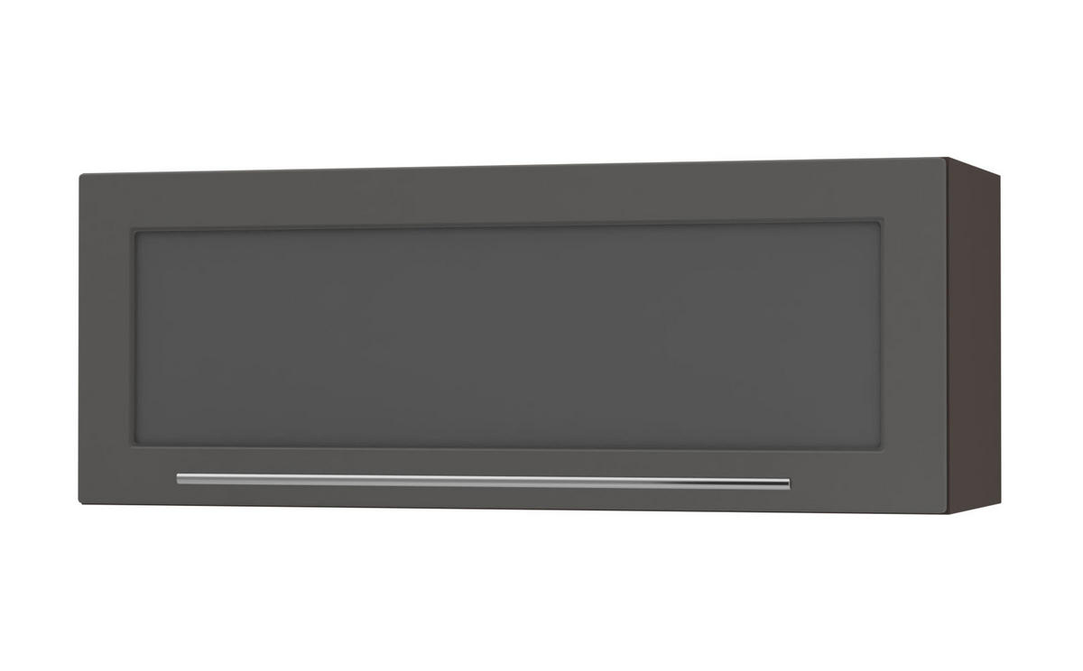 KÜCHENHÄNGESCHRANK Kvantum W4BS/90-AV Graphit Matt / Lava Matt 90 / 32,5 / 36cm - Dunkelgrau/Graphitfarben, Holz/Holzwerkstoff (90/36/32.5cm) - Feldmann-Wohnen