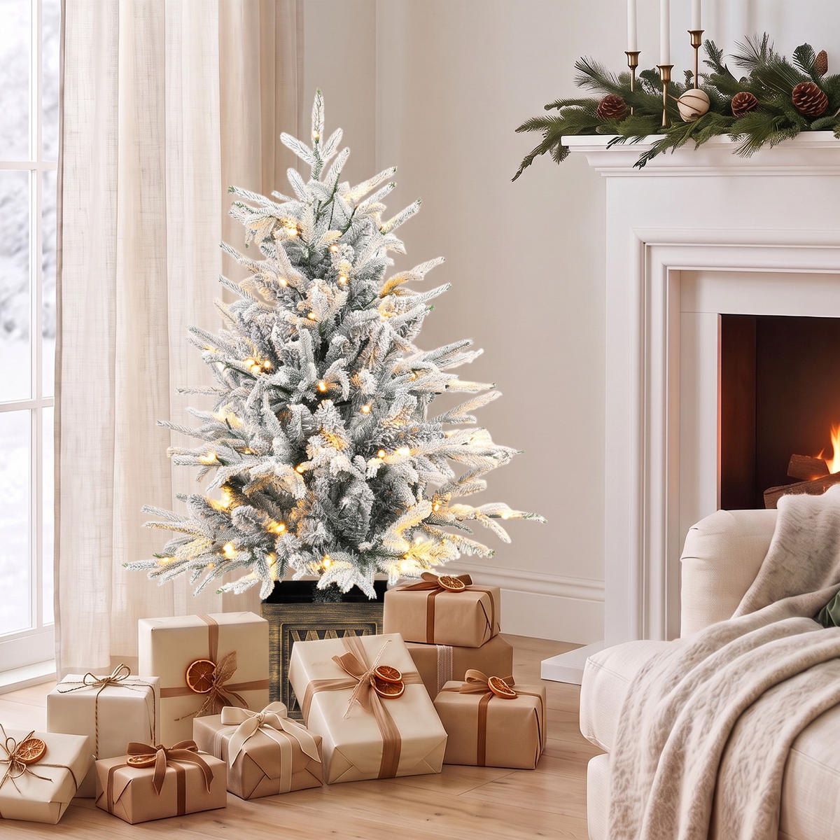 WEIHNACHTSBAUM PE PVC Grün - Grün, Kunststoff (90cm) - HOMCOM