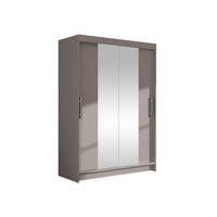 KLEIDERSCHRANK Miami II - Kaschmir/Silberfarben, Holzwerkstoff/Kunststoff (120/200/58cm) - MIRJAN24