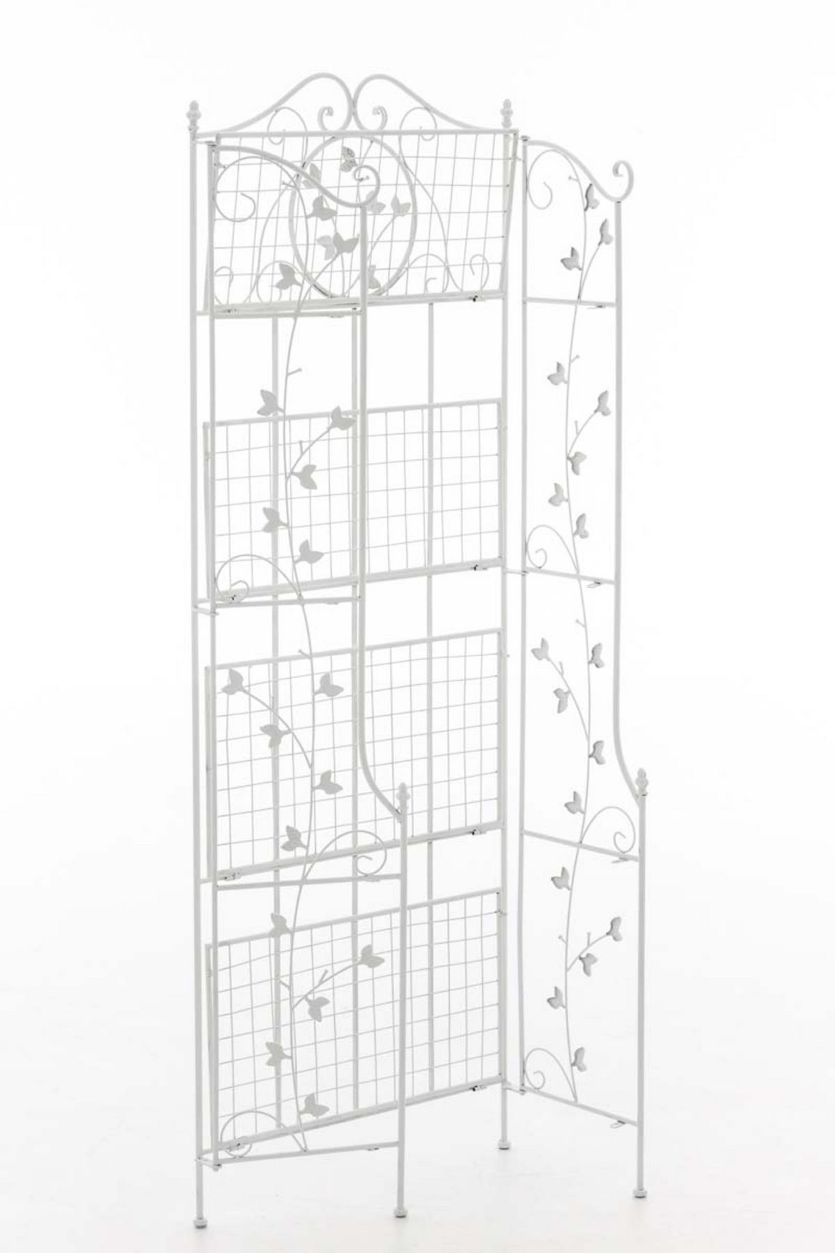 STANDREGAL Aaron weiß - Weiß, Metall (60/158/33cm) - TPFGarden