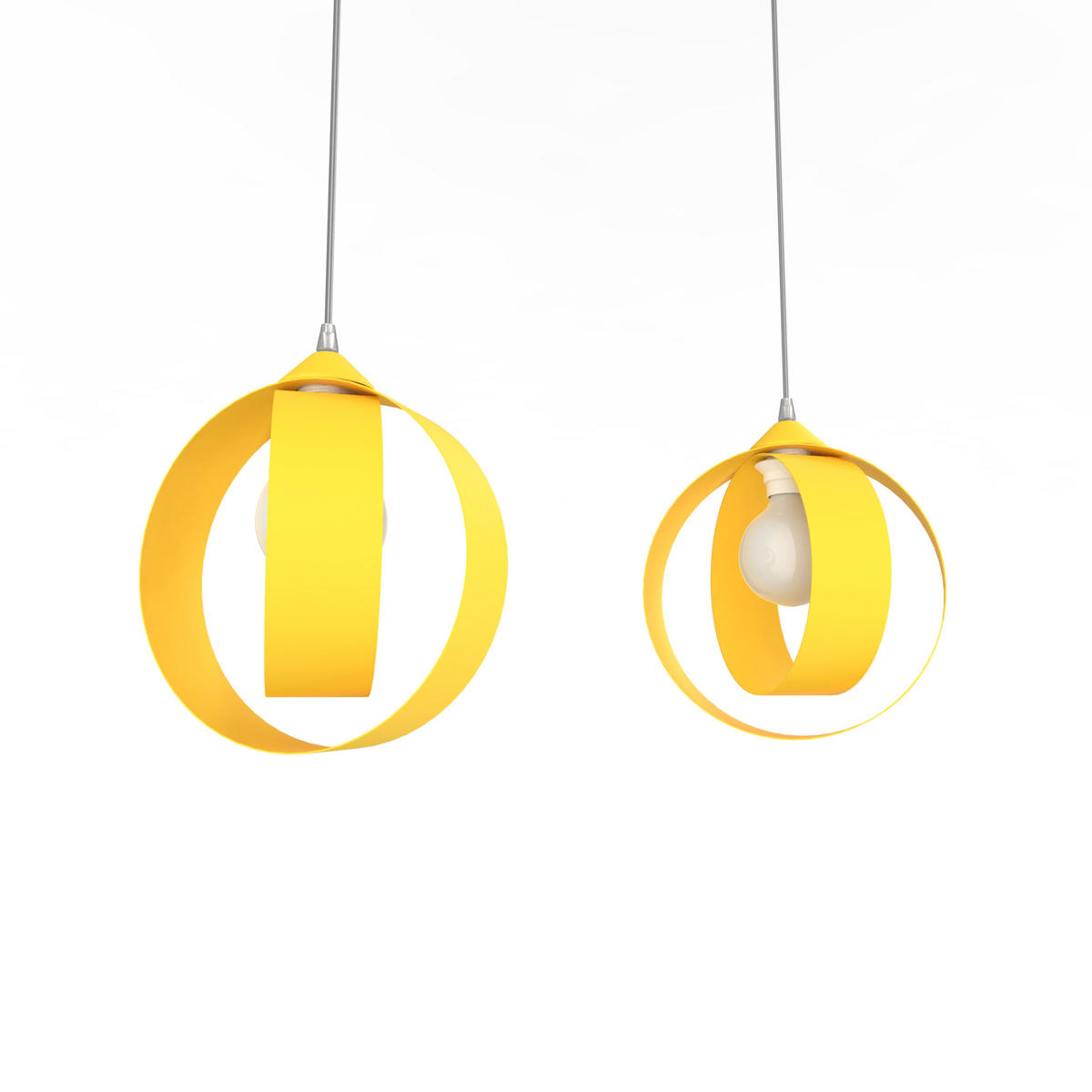 HÄNGELEUCHTE - Gelb, Metall (7/25/25cm) - Lumicom