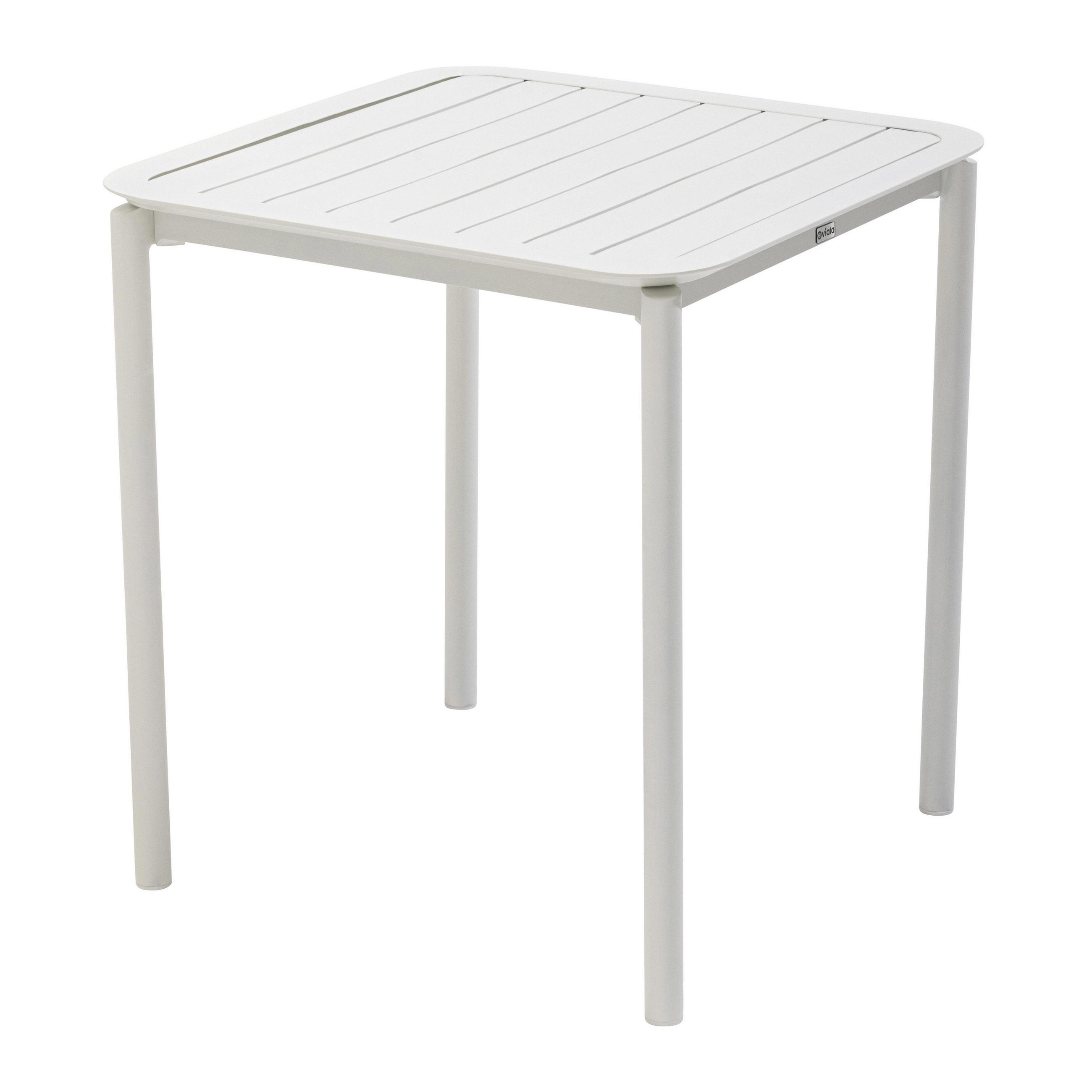 Oviala Gartentisch Weiß 70x75x70 cm