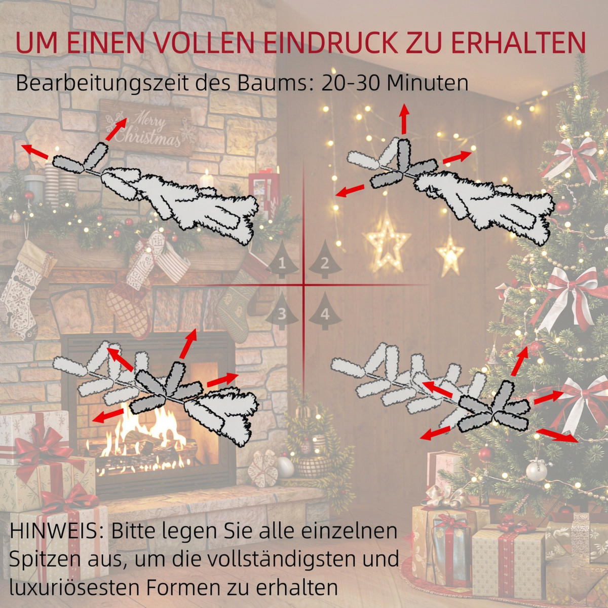 WEIHNACHTSBÄUME & Zubehör 180 cm aus Metall und PVC mit 150 LED, Grün - Grün, Kunststoff (180cm) - OKMYHOME