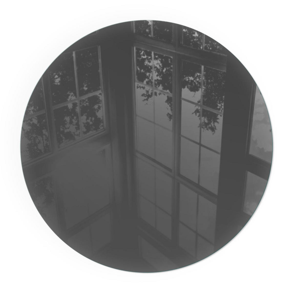 GLASPLATTE für Kamin Ø 70 cm - Grau, Glas (70/70/0.4cm) - TULUP