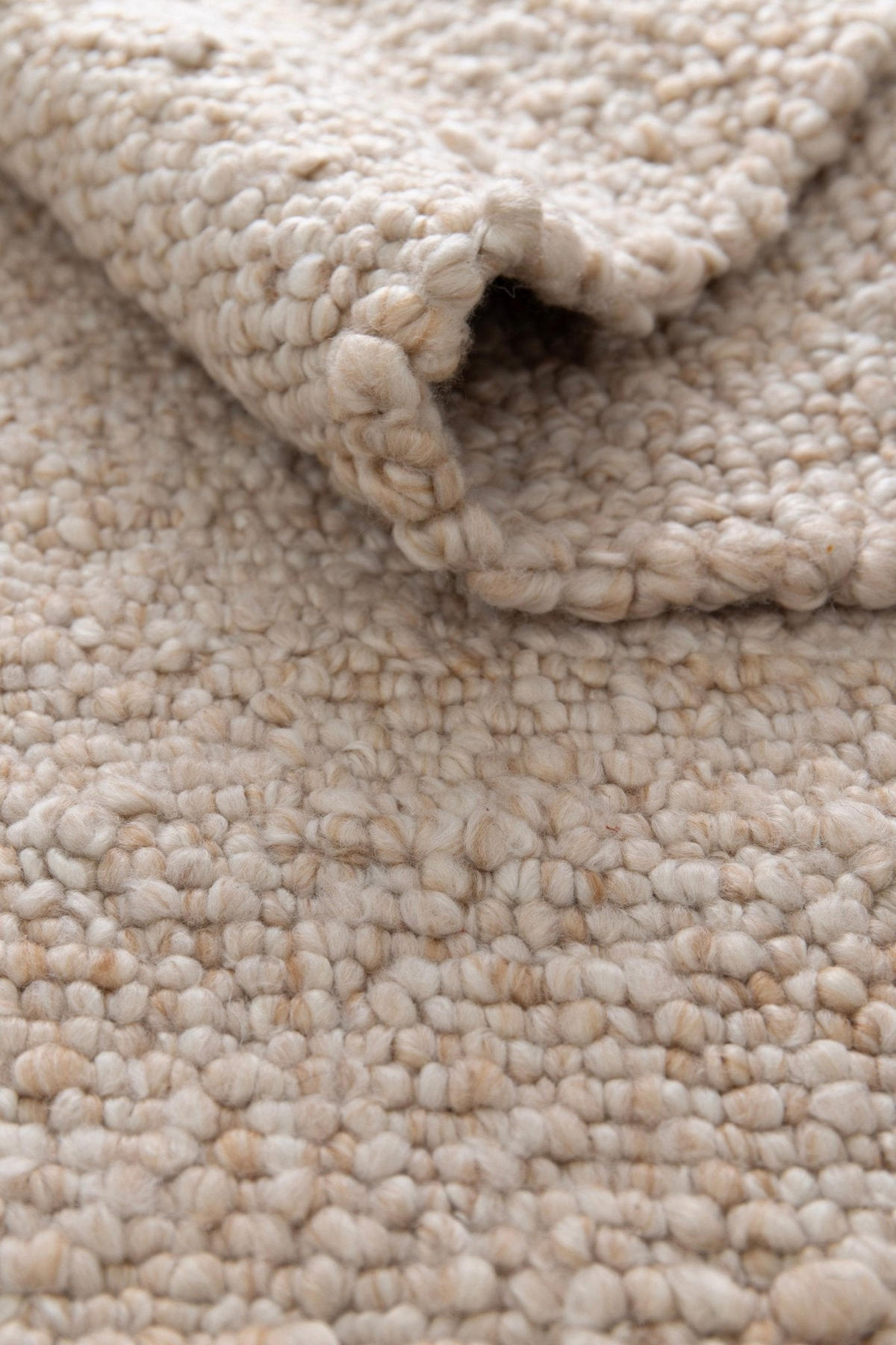 TEPPICH Bouclé handgewebt bruin - Braun, Textil (120/170cm) - AFK Living