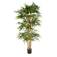 KUNSTBAUM Künstlicher Bambus - Martha 240 cm - Grün, Kunststoff (240cm) - aplanta