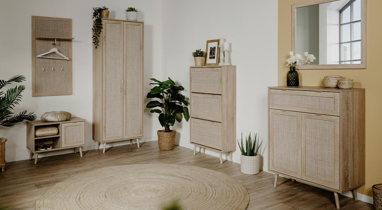 Garderobenschrank Skandi Touch im skandinavischen Stil