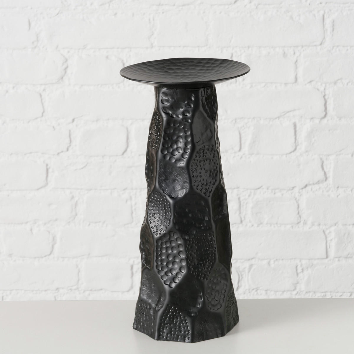 KERZENSTÄNDER Tayo 31 cm - Schwarz, Metall (15/31/15cm) - Boltze Home