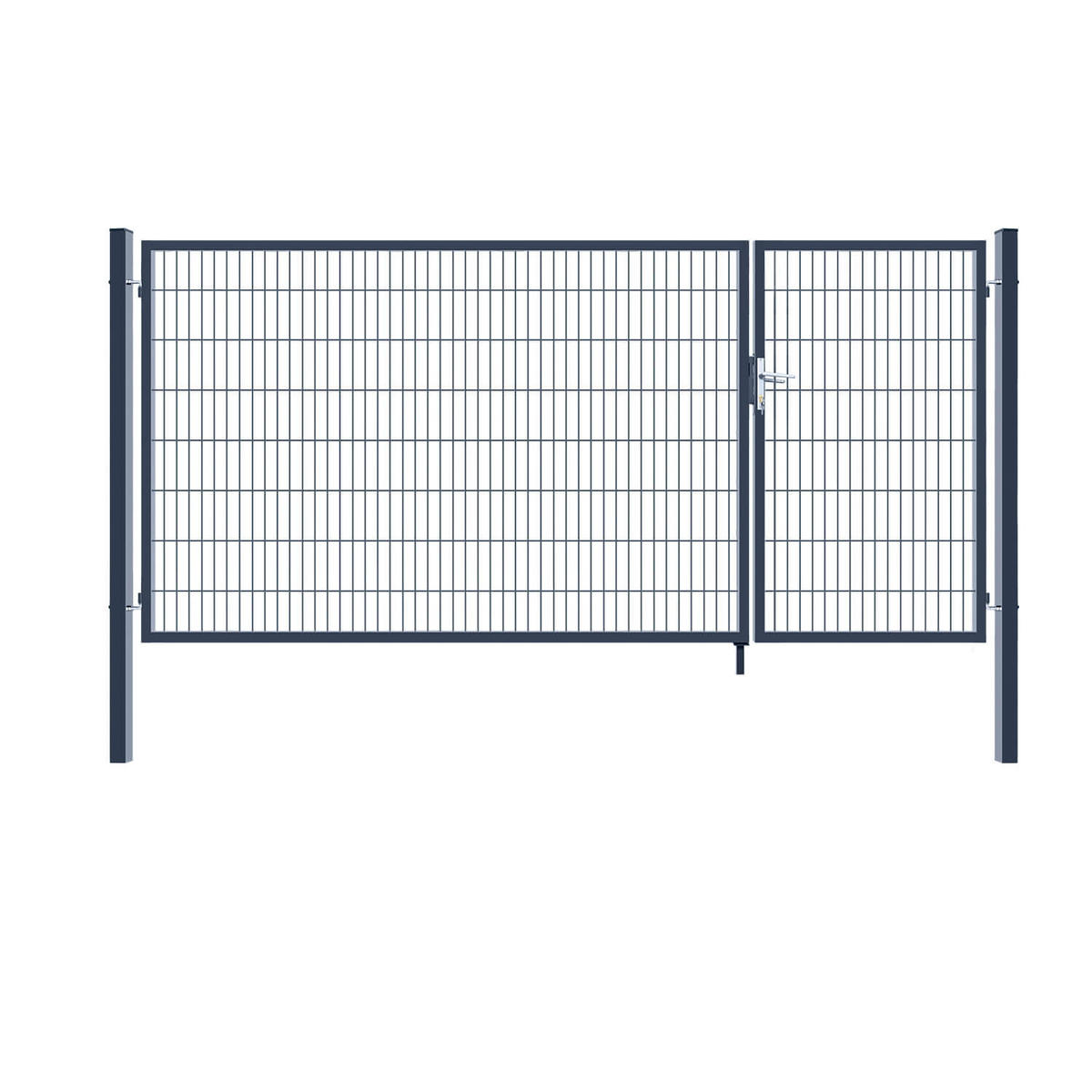 GARTENTOR ADITUS - Anthrazit, 160 x 350 cm - Anthrazit, Metall (350/160cm) - Home Deluxe