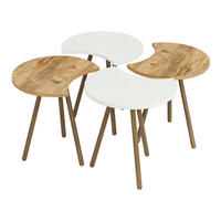 COUCHTISCH SET Højer 4-teilig 45/32/48 - Multicolor, Holzwerkstoff (32/45/48cm) - [en.casa]