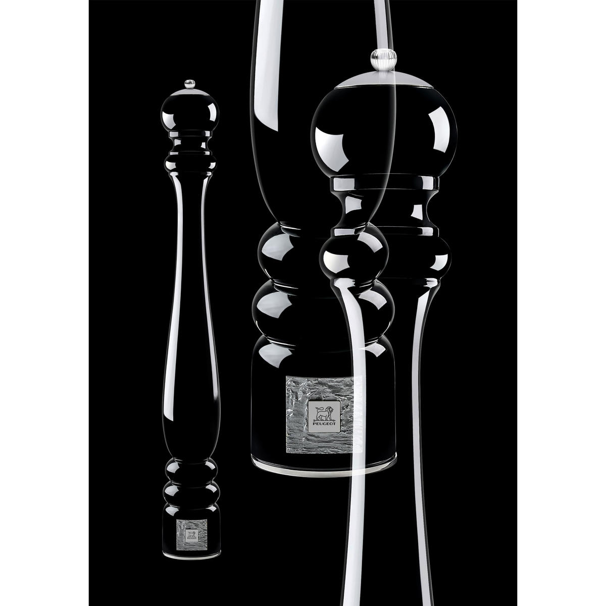 PFEFFERMÜHLE Paris Prestige 110cm Buchenholz Schwarz Stahlmahlwerk - Schwarz, Holz (13.5/110/13.5cm) - PEUGEOT