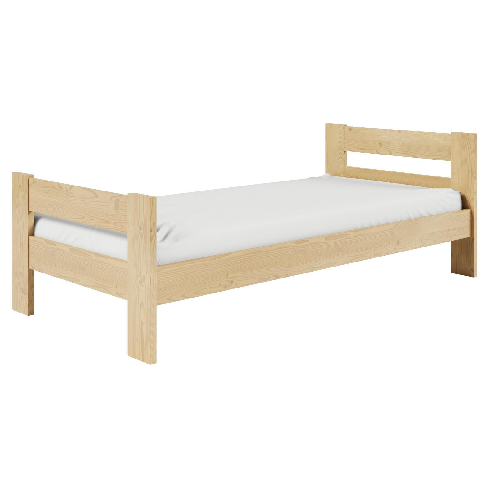 KINDERBETT HUGO Grau 204x99x71 cm - Grau, Holz - FURNLUX