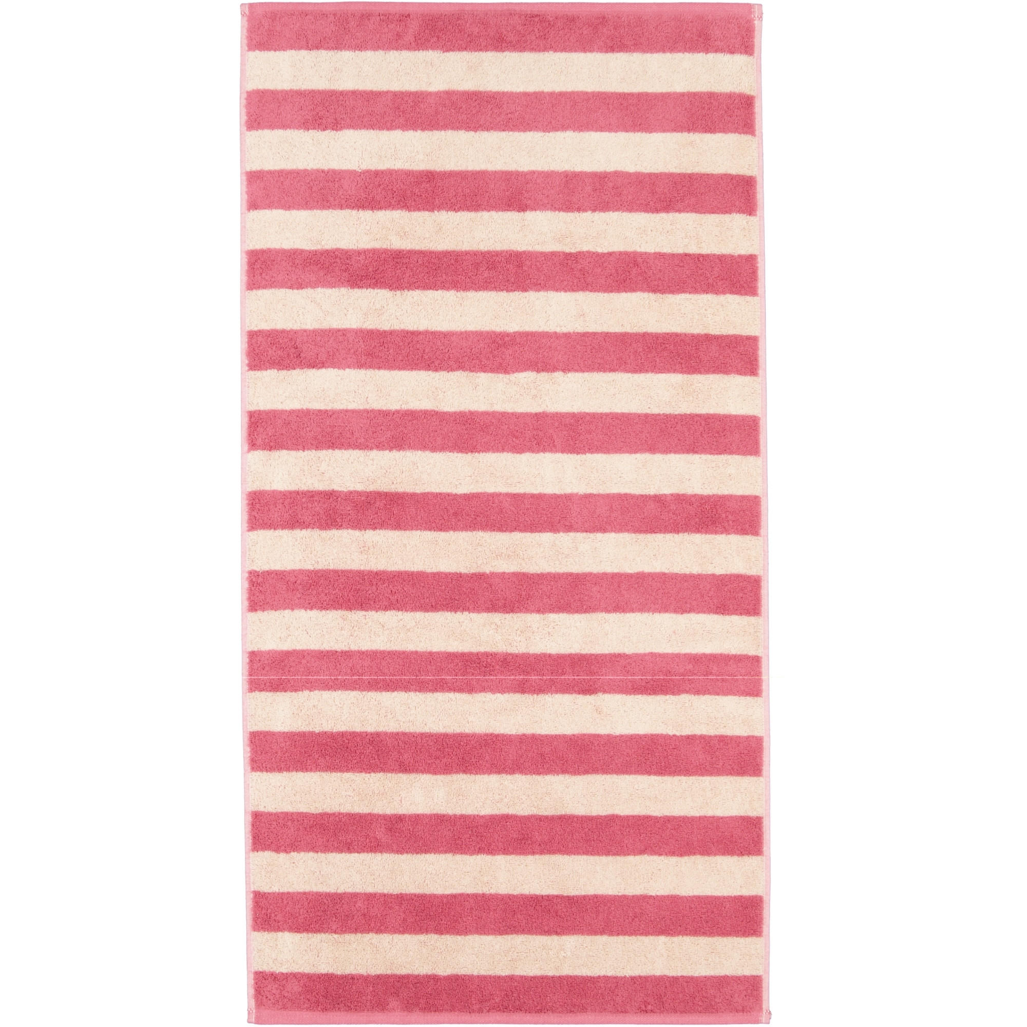HANDTUCH LINES BLOCKSTREIFEN 6256 BEERE - 23 - Rosa, Textil (50/100cm) - Cawoe
