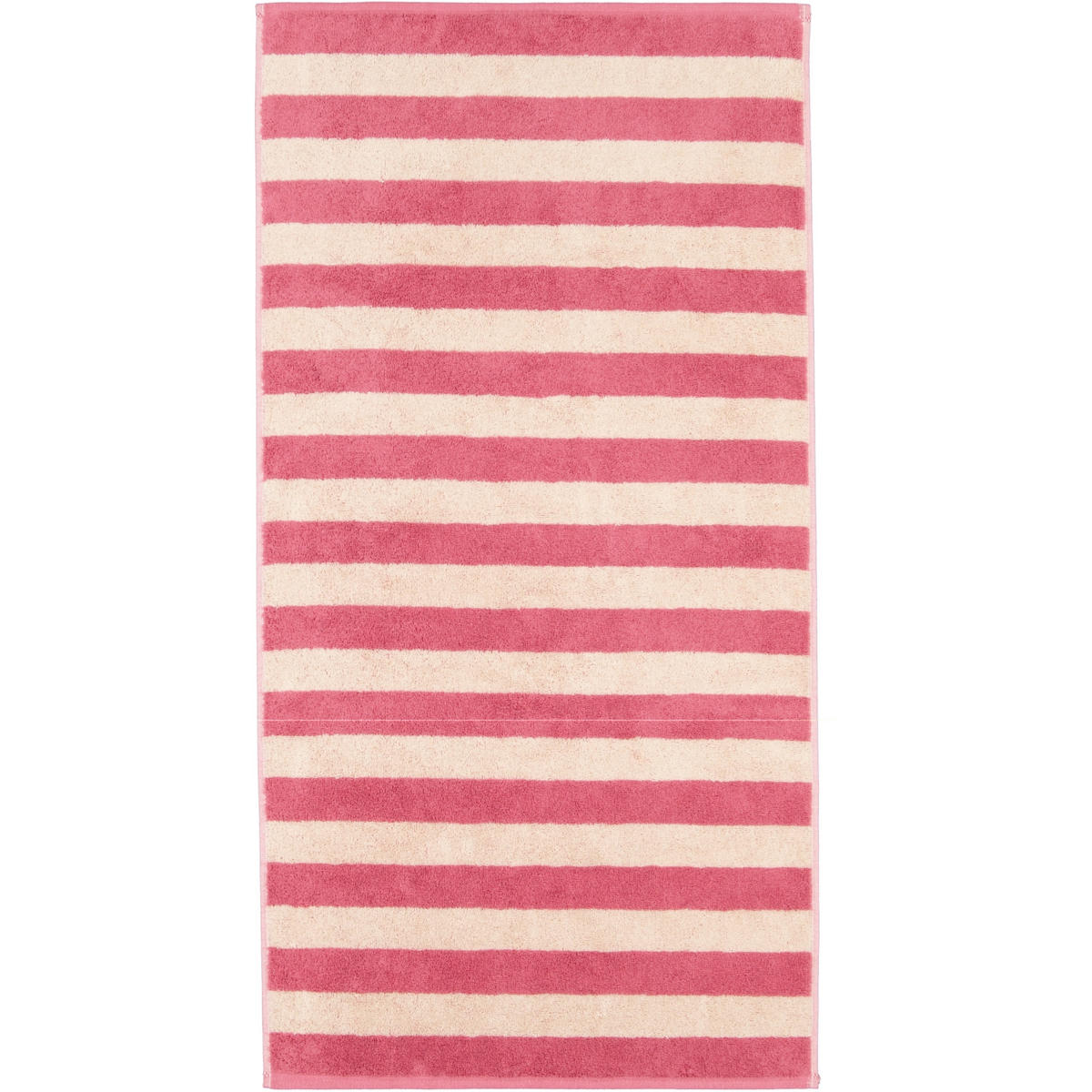 HANDTUCH LINES BLOCKSTREIFEN 6256 BEERE - 23 - Rosa, Textil (50/100cm) - Cawoe