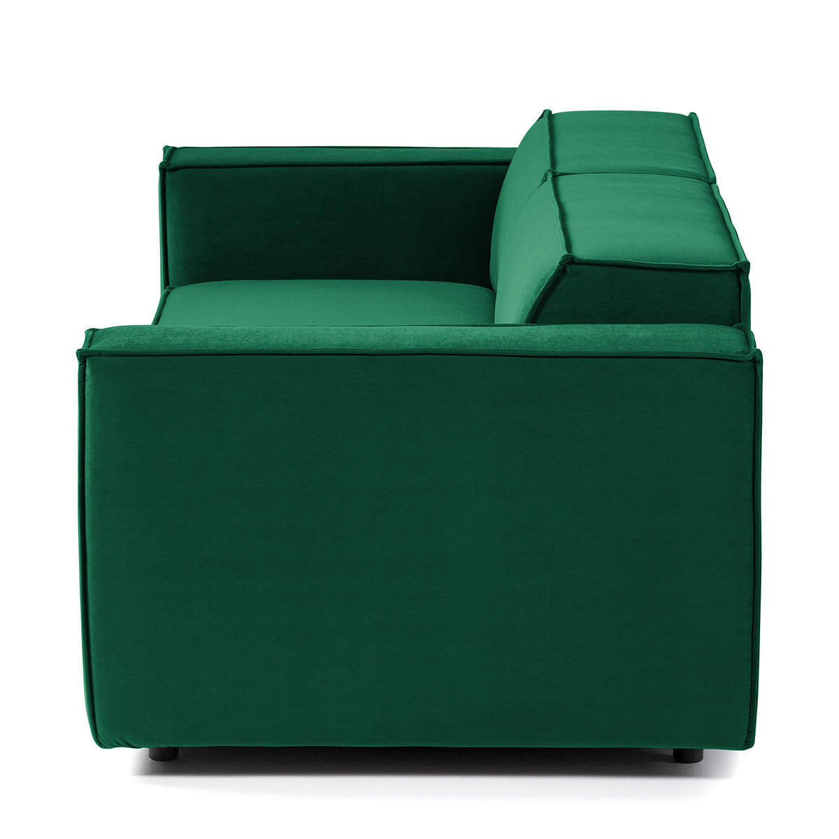 2,5-SITZER SOFA - Dunkelgrün, Textil (223/70/96cm) - home24