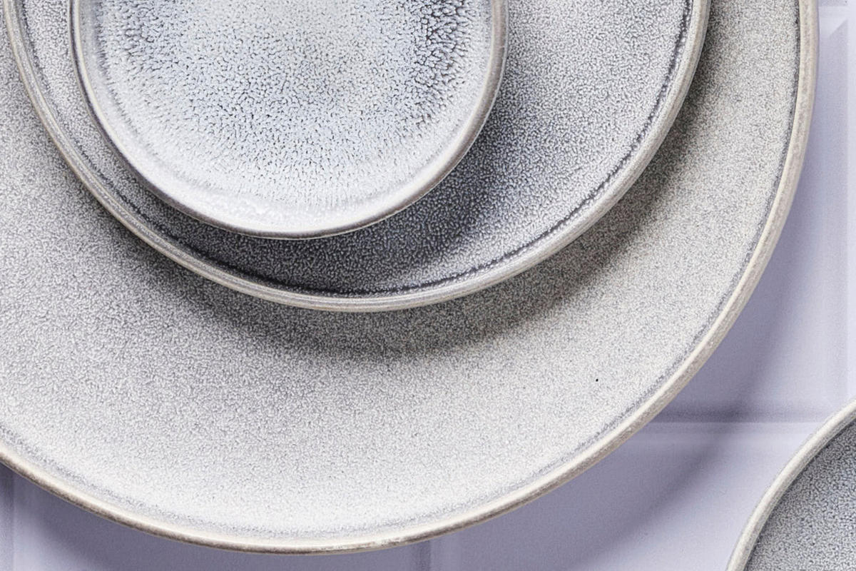 KOMPLETTSERVICE Stone - 48er-Set - Mondgrau - Grau, Keramik (1/1/1cm) - Björn