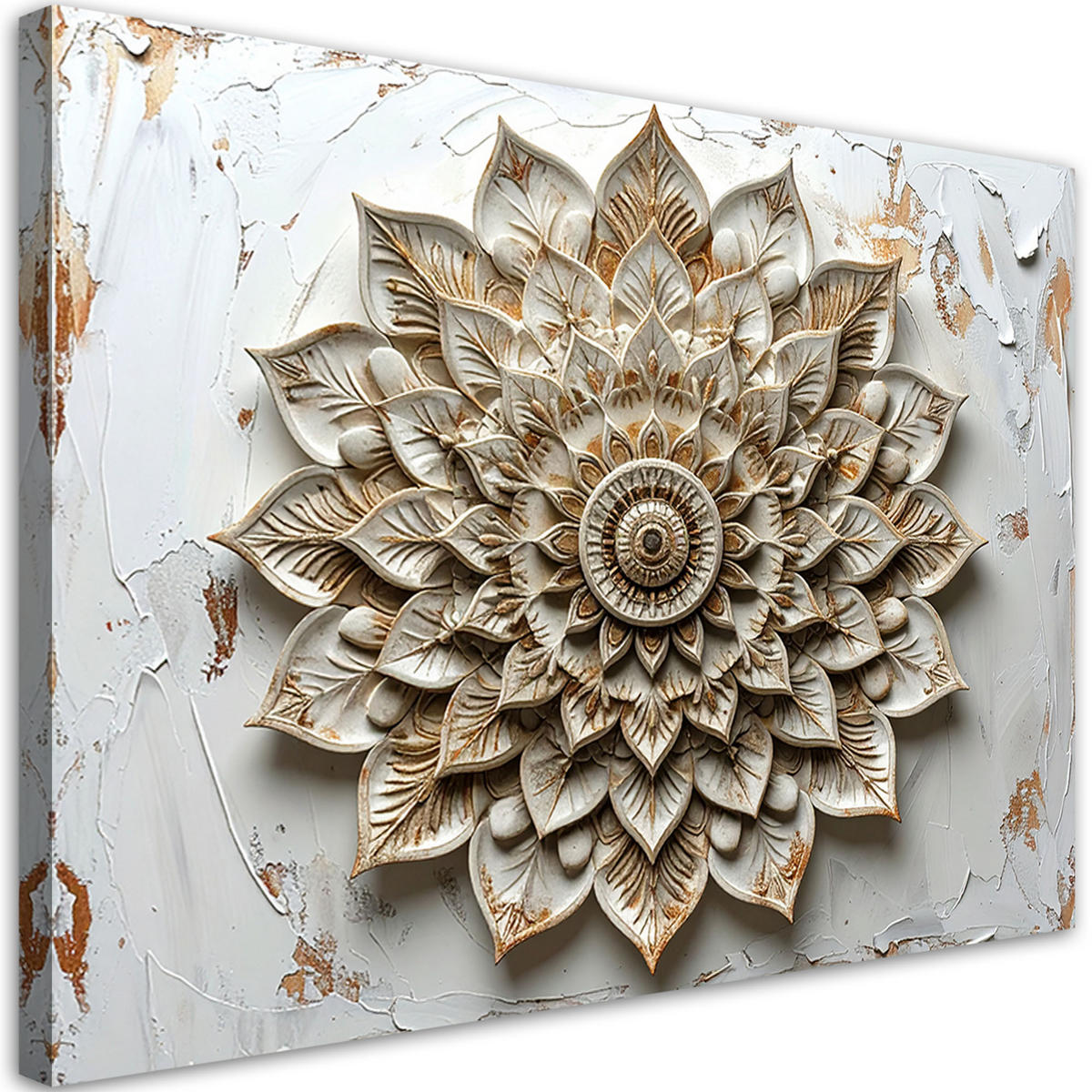 LEINWANDBILD Zen und Orientalisch 45x30cm - Weiß, Textil (45/30cm) - Feeby