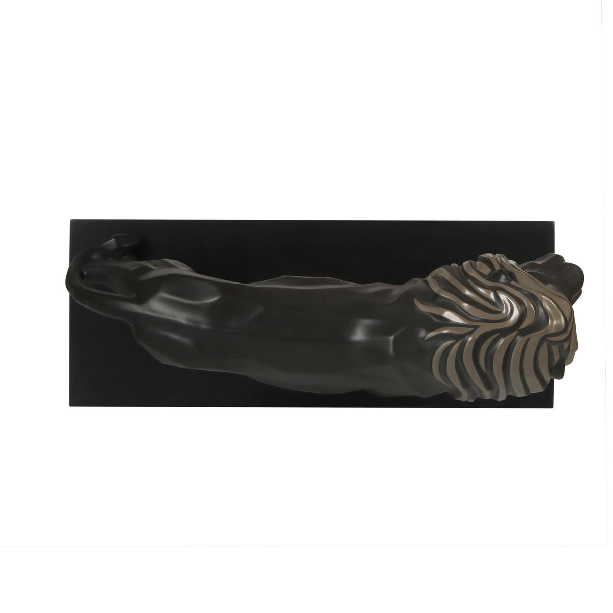 DEKOFIGUR LÖWE Studio 8 Serengeti anthrazit 43,5 cm - Anthrazit, Keramik (18/27/43.5cm) - Goebel