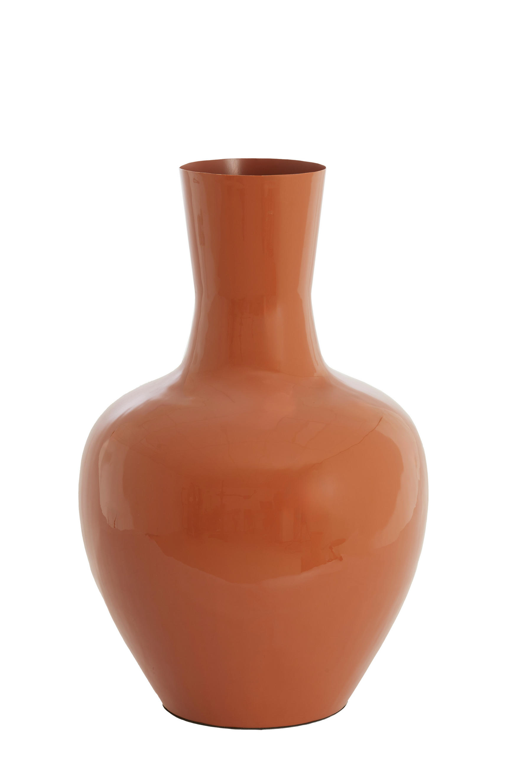 VAZE Nana Orange 44/44/69 cm - Orange, Metall (69cm) - Light & Living