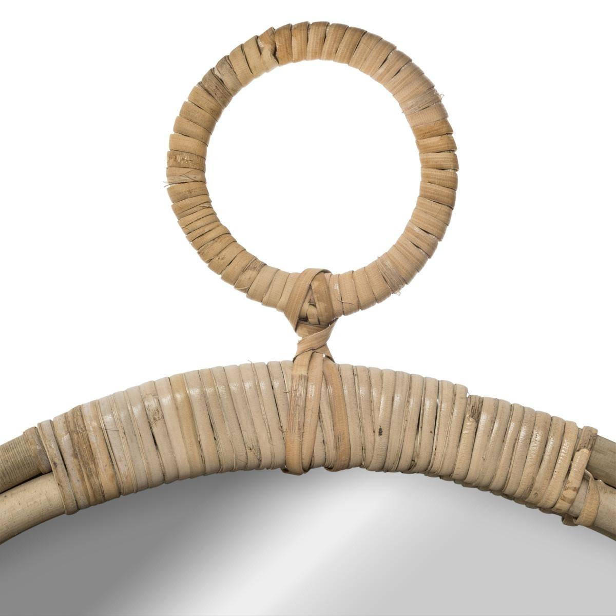 SPIEGEL in einem Korbrahmen 2/38/38 cm - Beige, Naturmaterialien (38/38/2cm) - Atmosphera Createur d´interieur