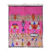 BERBERTEPPICH aus reiner Wolle 191x 235 cm - Pink, Naturmaterialien (191/235cm) - AFK Living