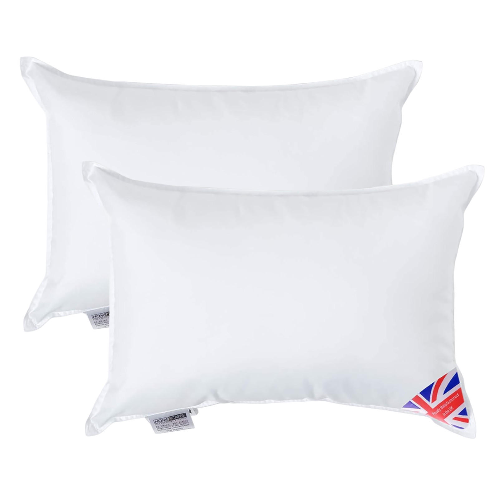 FÜLLKISSEN 2er-Set – 30/40 cm, Super-Mikrofaser - Weiß, Textil (30/40cm) - Homescapes