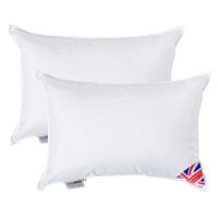 FÜLLKISSEN 2er-Set – 30/40 cm, Super-Mikrofaser - Weiß, Textil (30/40cm) - Homescapes