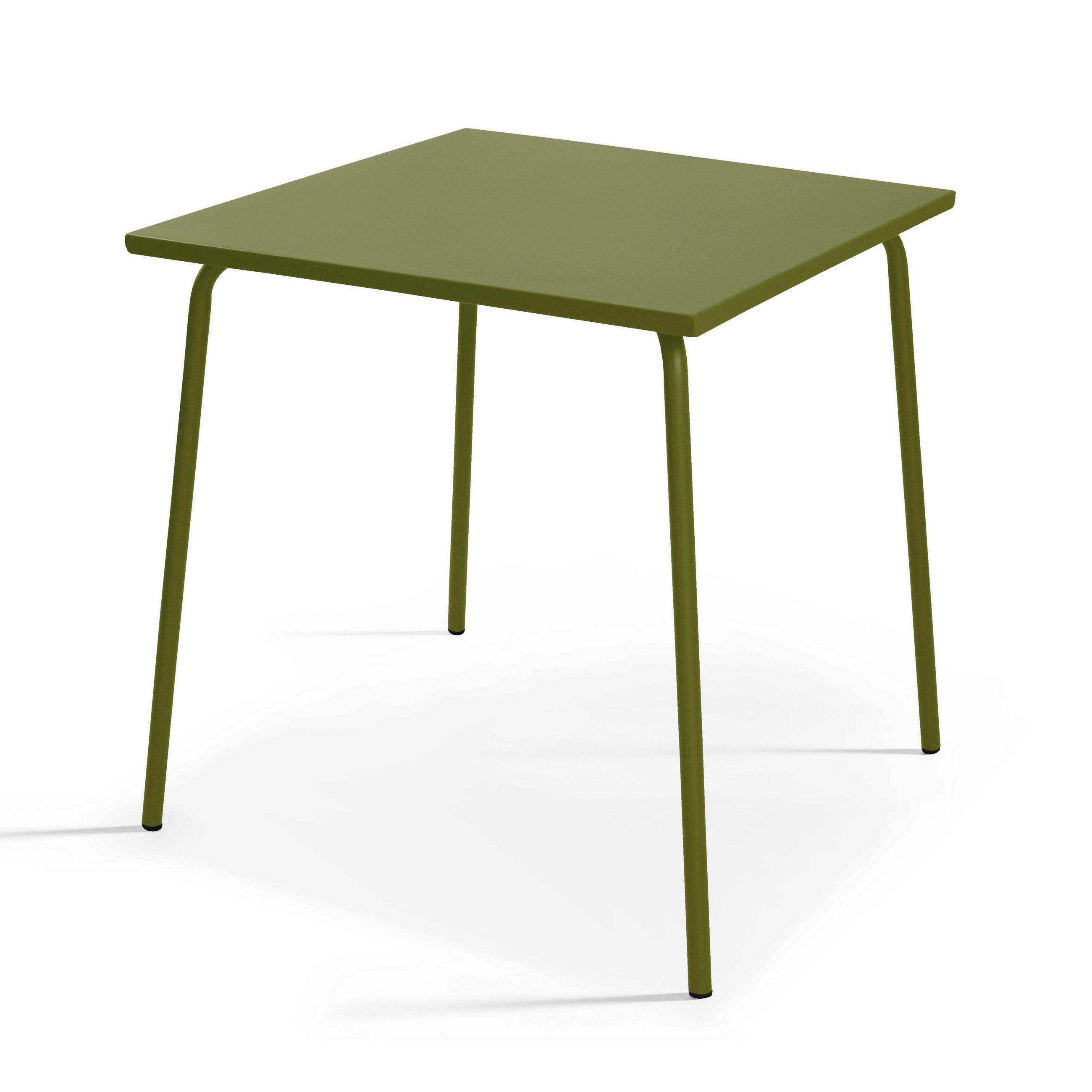 GARTENTISCH, Khakigrün - Grün, Metall (70/70/72cm) - Oviala