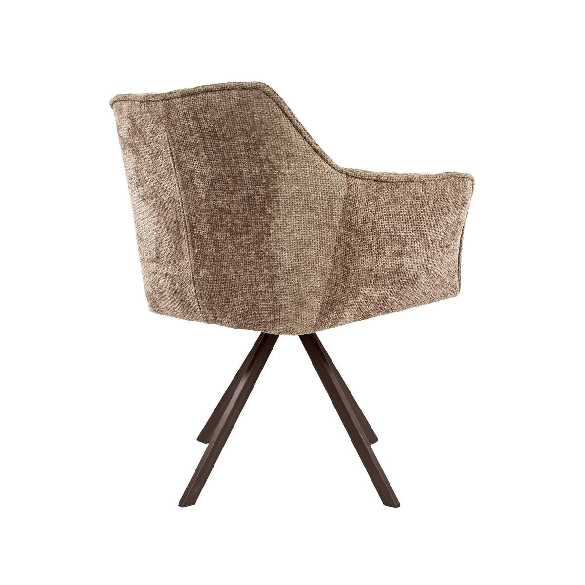 ESSZIMMERSTÜHLE Raster Braun 60/63/81 cm - 2er-Set - Braun, Textil (63/81/60cm) - Hoyz Collection