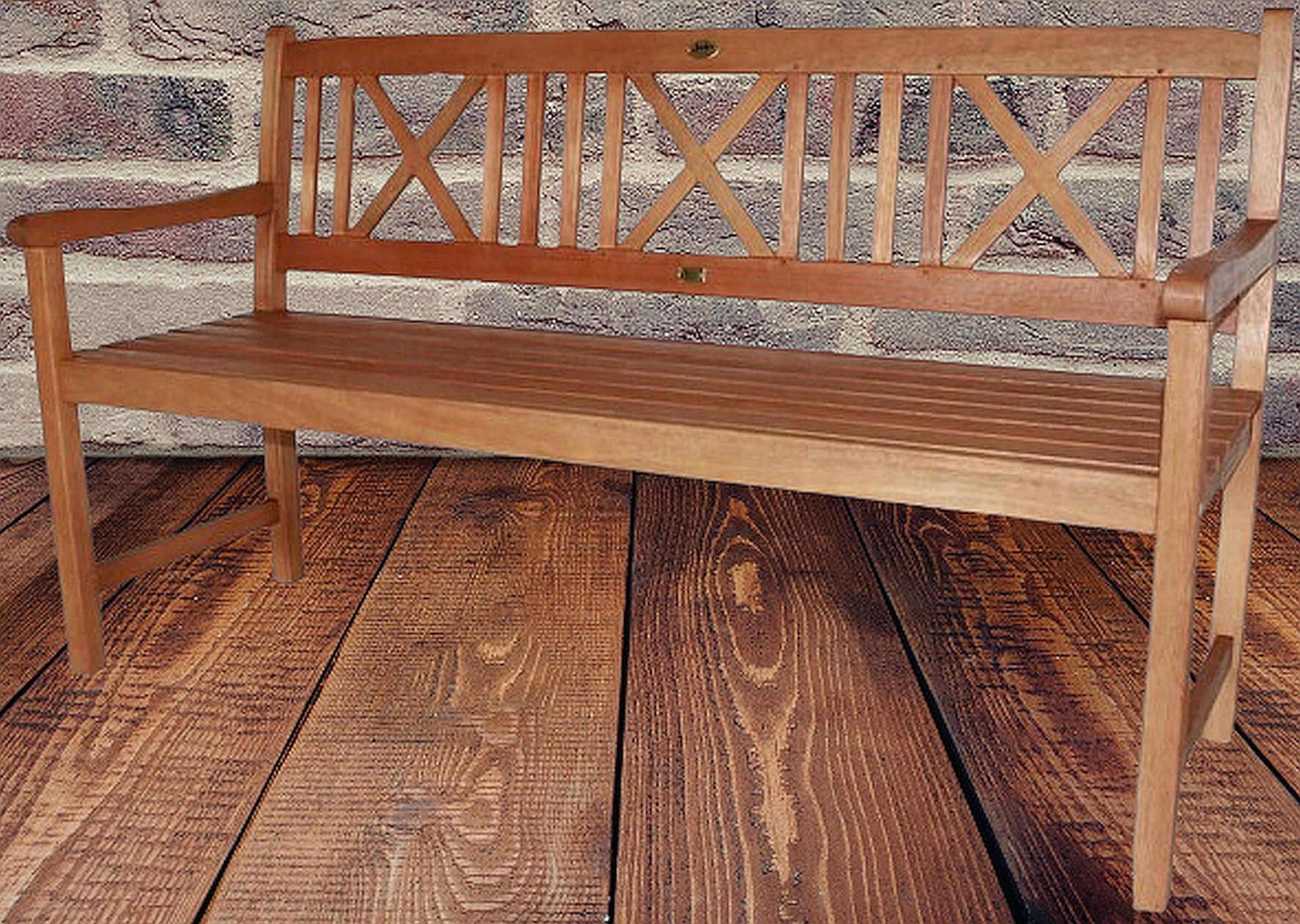 GARTENBANK Aalborg - Braun, Holz (59/89/151cm) - Sedex