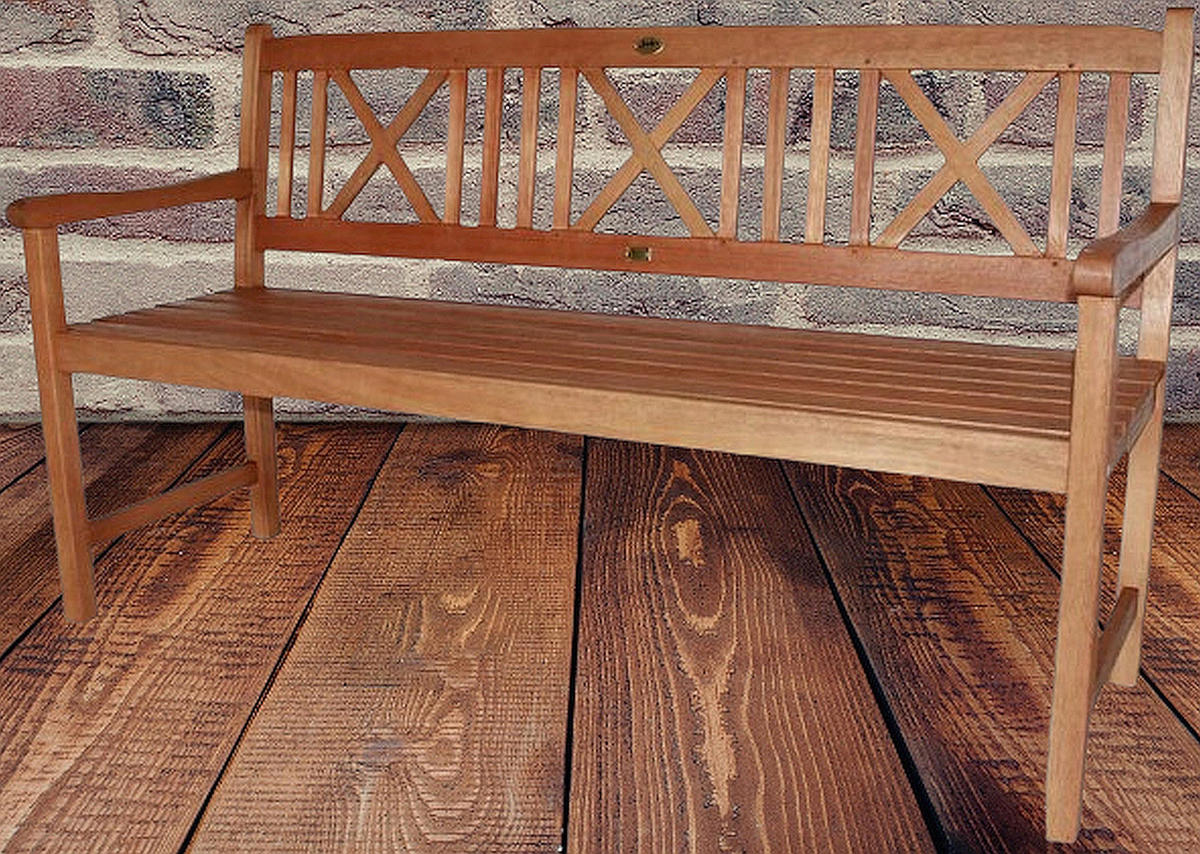 GARTENBANK Aalborg - Braun, Holz (59/89/151cm) - Sedex