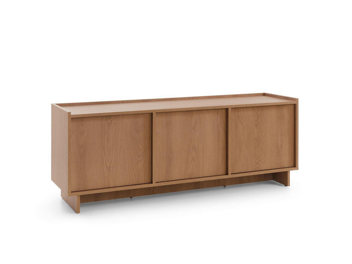 TV-TISCH mit 3 Türen KELLOS Eiche Karmel - Eichefarben, Holzwerkstoff (147/55/39cm) - Compleo24