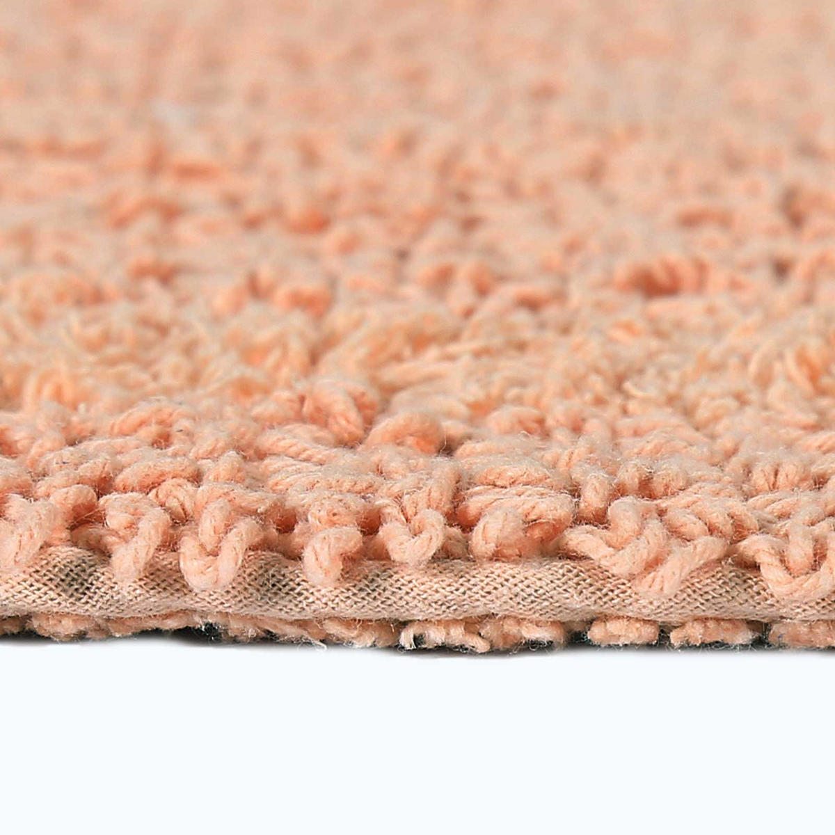 DUSCHVORLEGER 50/50 cm, 100% Baumwolle, wendbar - Orange, Textil (50/50cm) - Homescapes