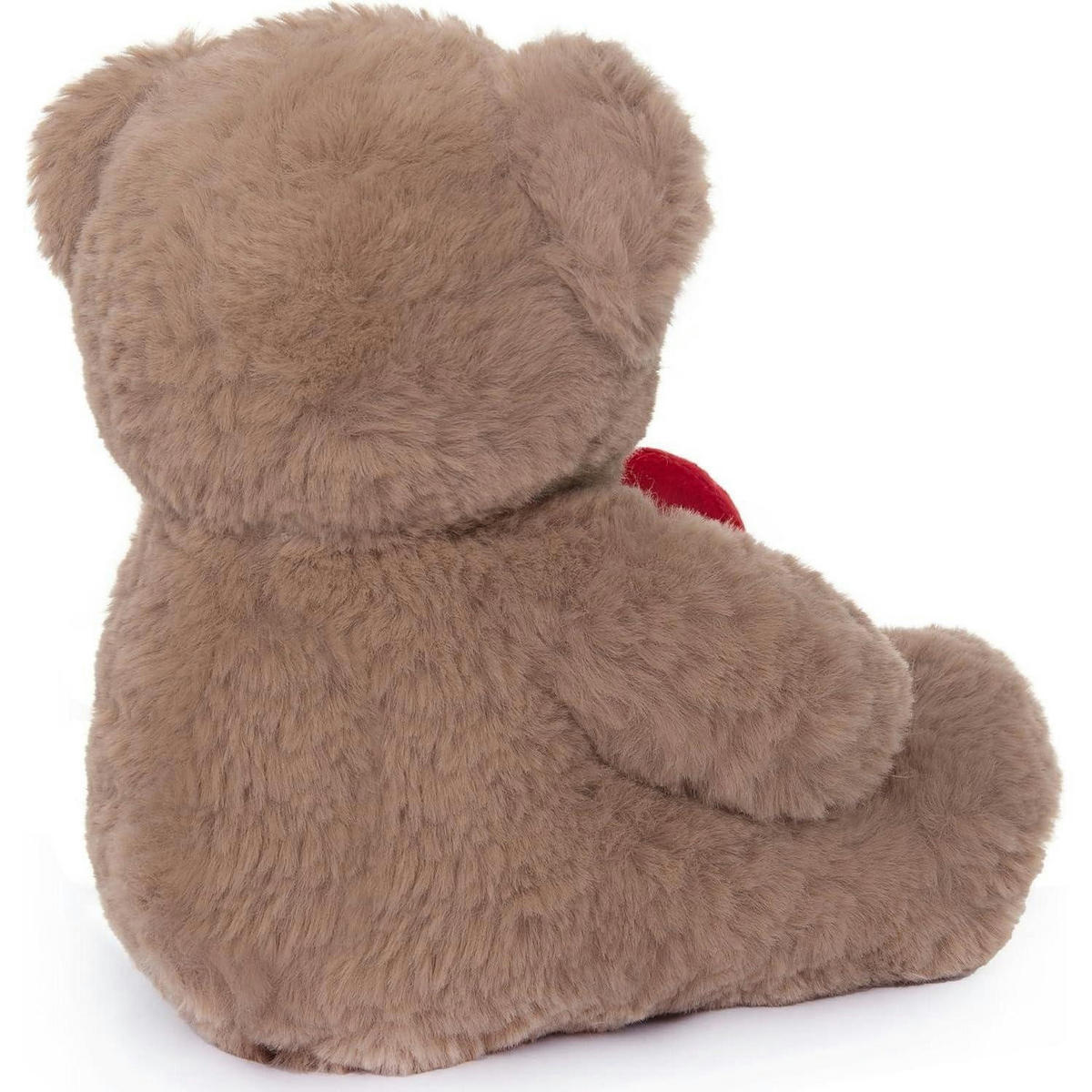 PLÜSCHBÄR mit Herz 18 cm - Braun, Textil (17.8/17.8cm)