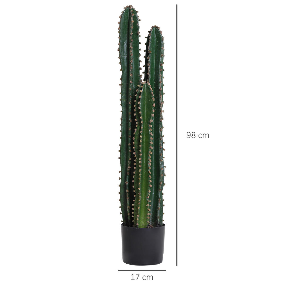 KUNSTPFLANZE DE-16563 98 cm, großes Realismus-Design Grün - Grün, Kunststoff (98cm) - ComfortXL