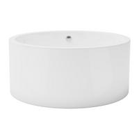 FREISTEHENDE Badewanne - 1 Person - acryl - weiß Laguno - Weiß, Kunststoff (130/58/130cm) - Vente-Unique