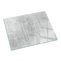 GLASPLATTE für Kamin 80x60 cm Grau - Grau, Glas (80/60/0.4cm) - ArtPrintCave