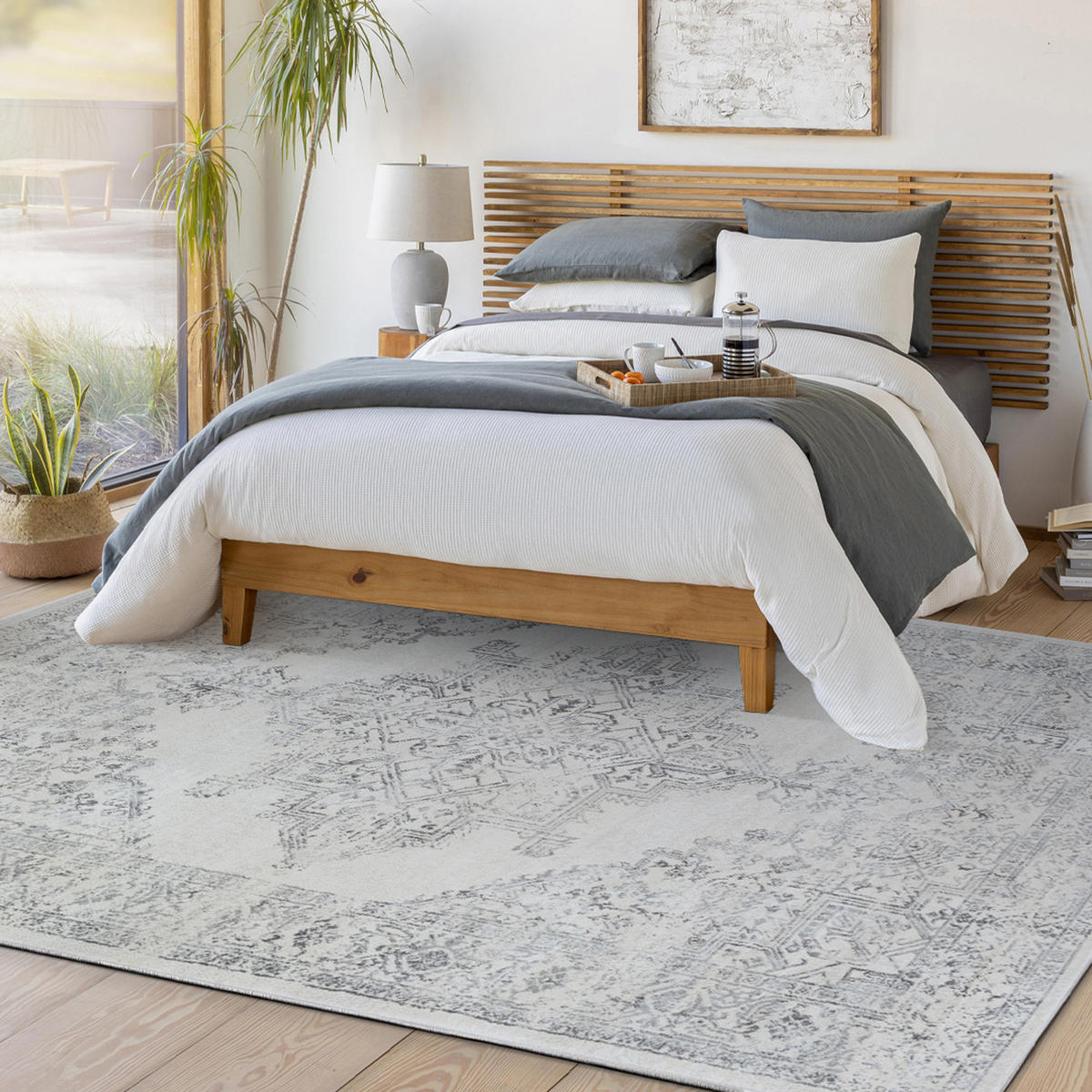 VINTAGE-TEPPICH Ceren 200/275 cm Grau - Grau, Textil (200/275cm) - LIVABLISS